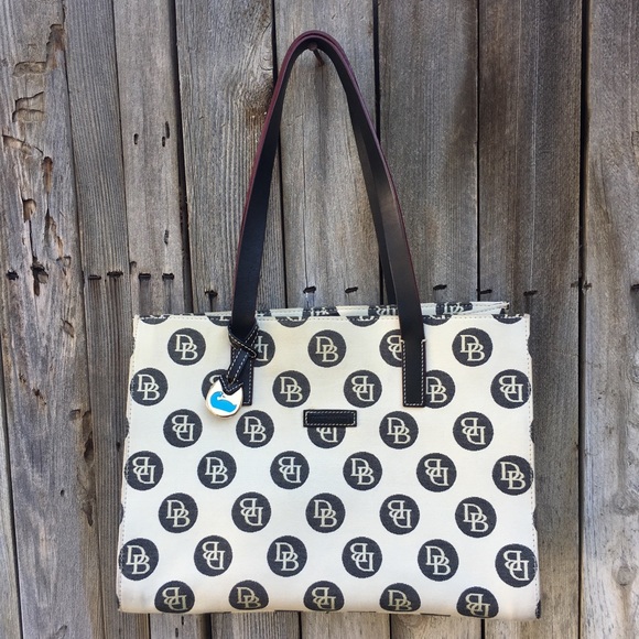 Dooney & Bourke Monogram Tote Handbag - Coated Cotton Tote With Zip Closure, Multiple Pockets - View #5